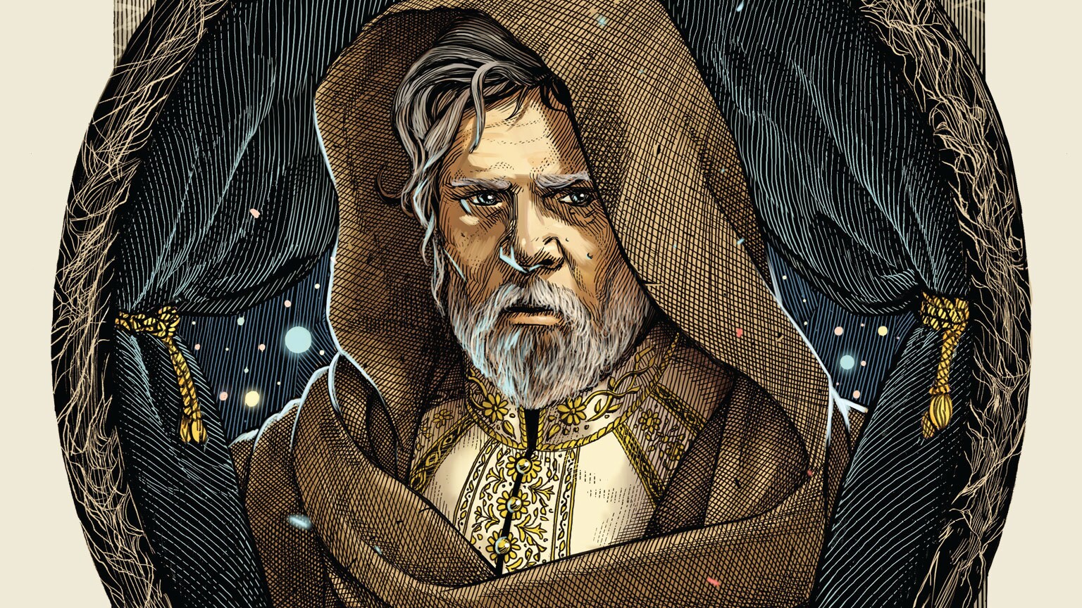 Luke Skywalker Goes Elizabethan-Style on the Cover of Jedi the Last - First Look!
