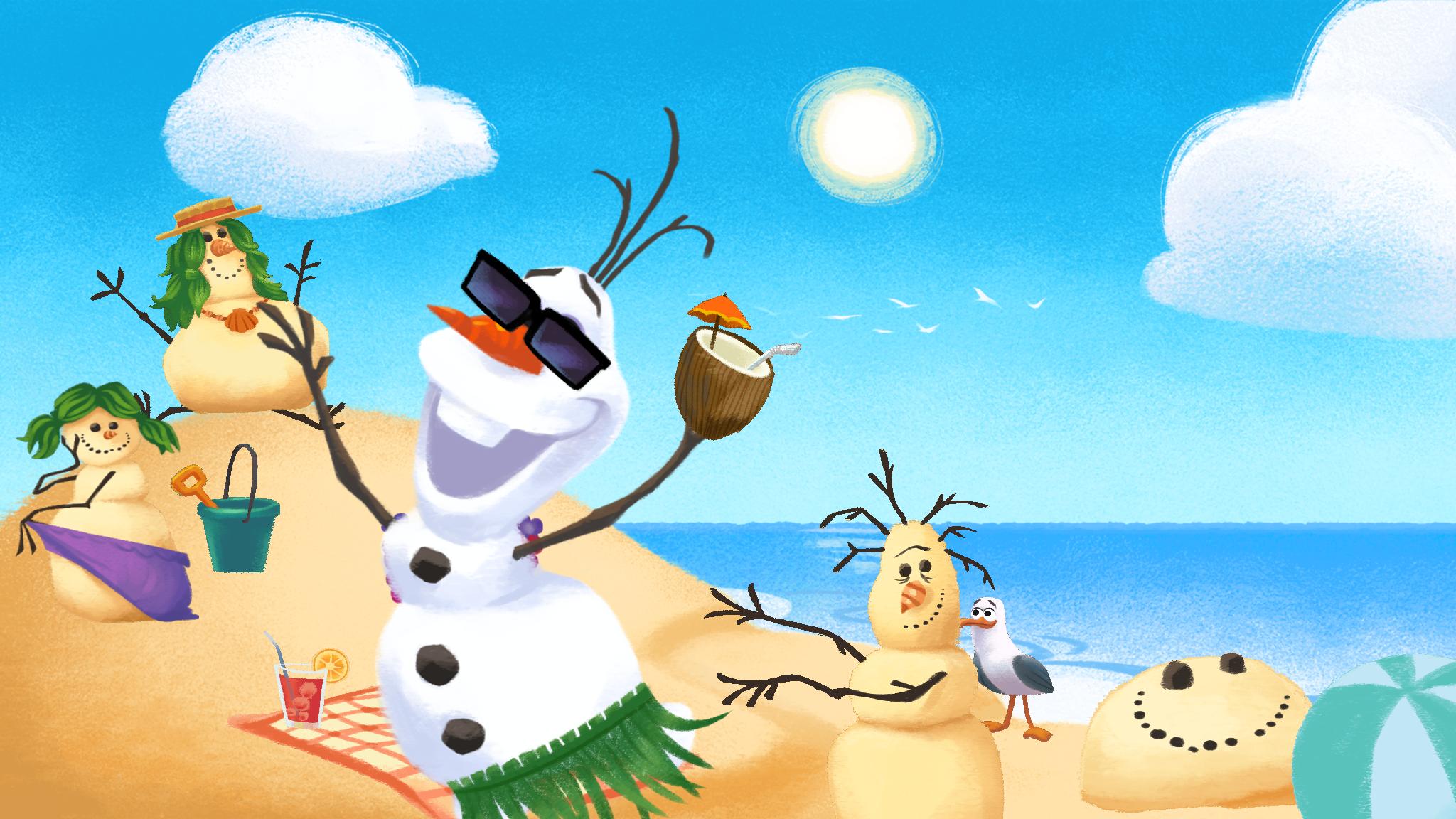 Olaf’s Summer Sticker Spree | Disney Games