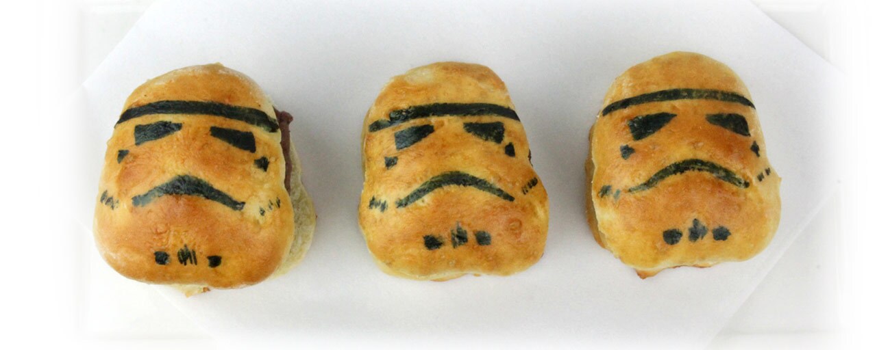 Three completed Stormtrooper Sliders.