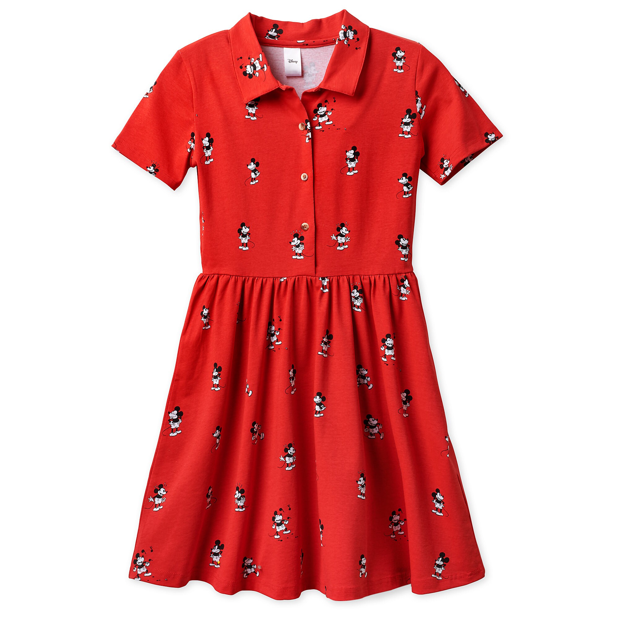 Vintage Mickey Mouse Button Up Dress by Cakeworthy
