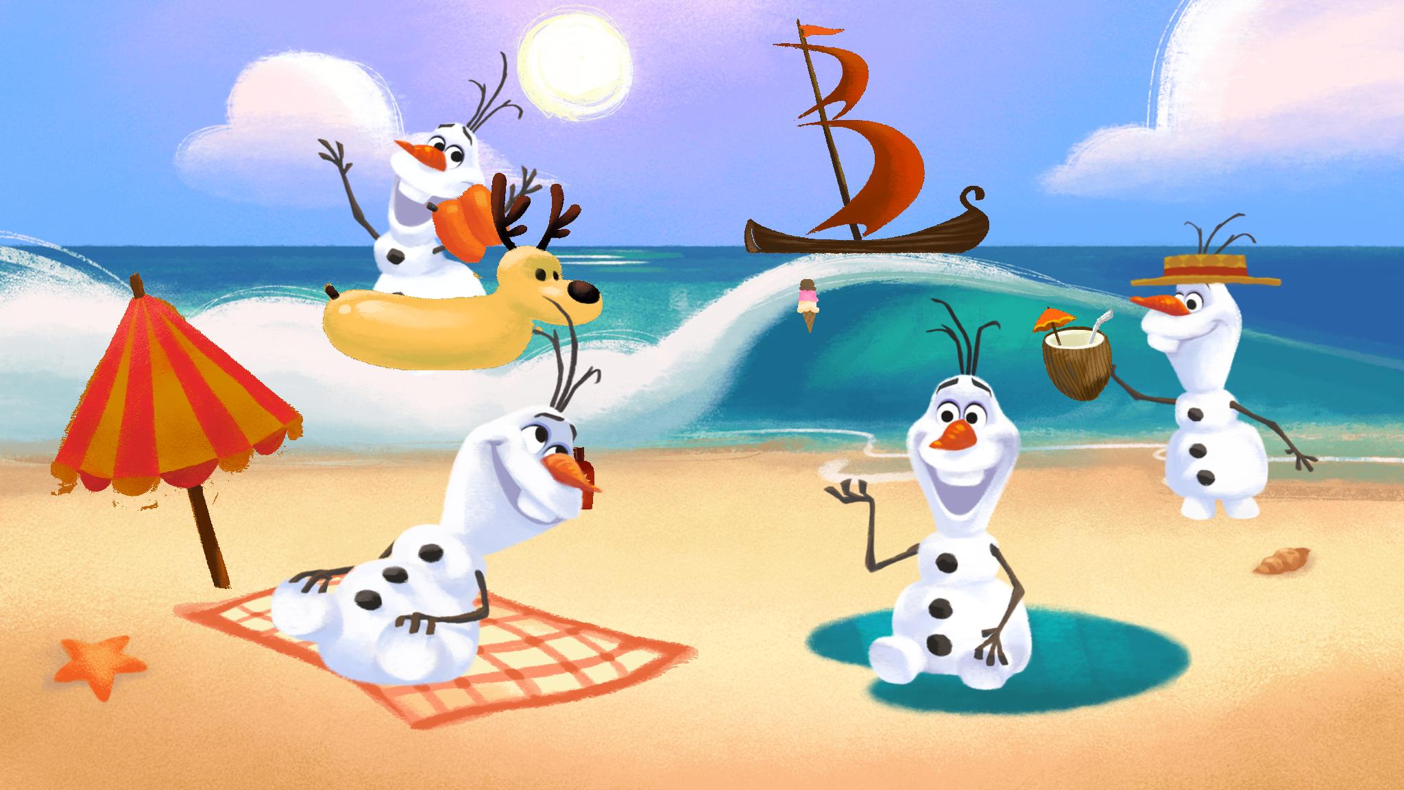 Olaf’s Summer Sticker Spree | Disney Games