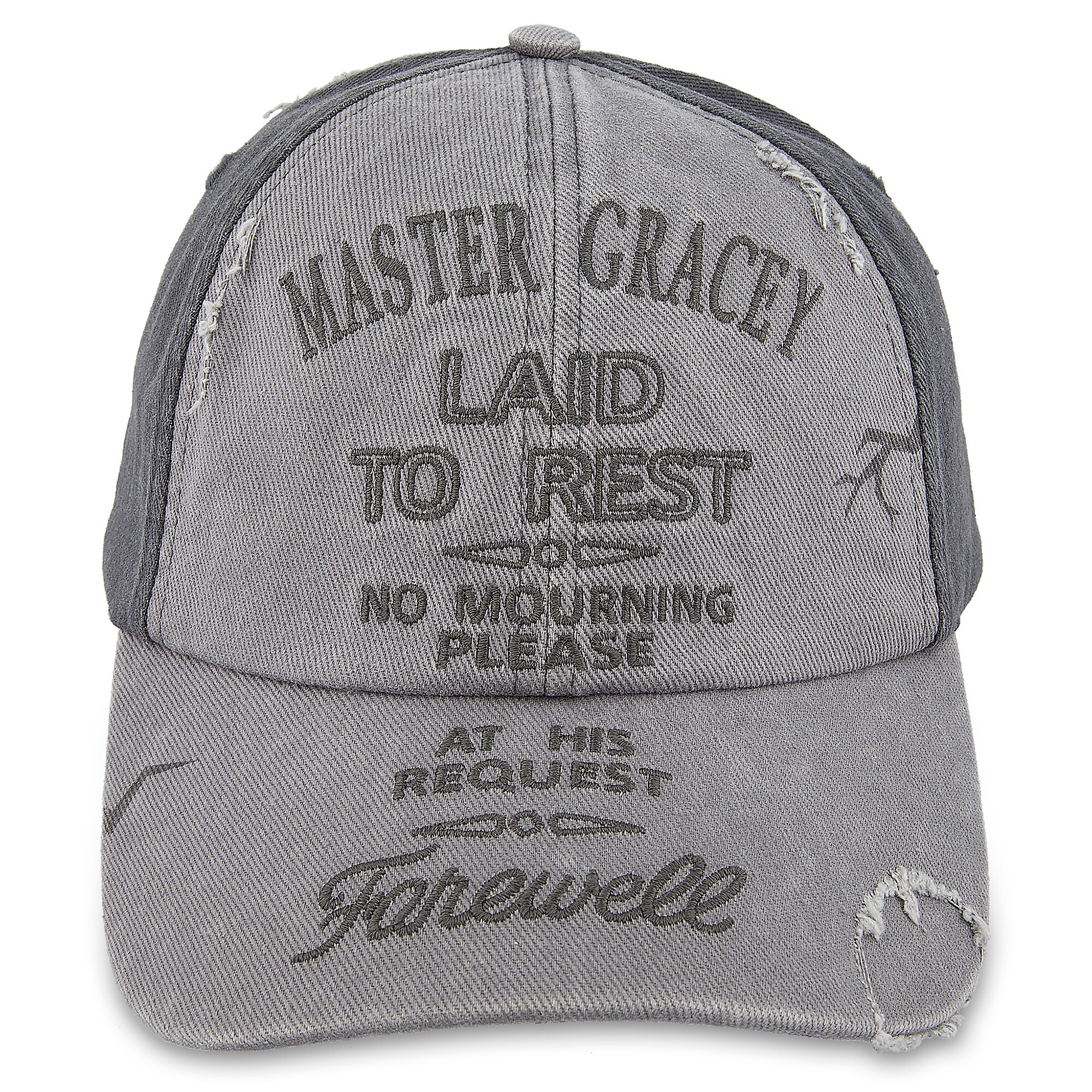 Haunted Mansion Master Gracey Tombstone Baseball Hat for Adults