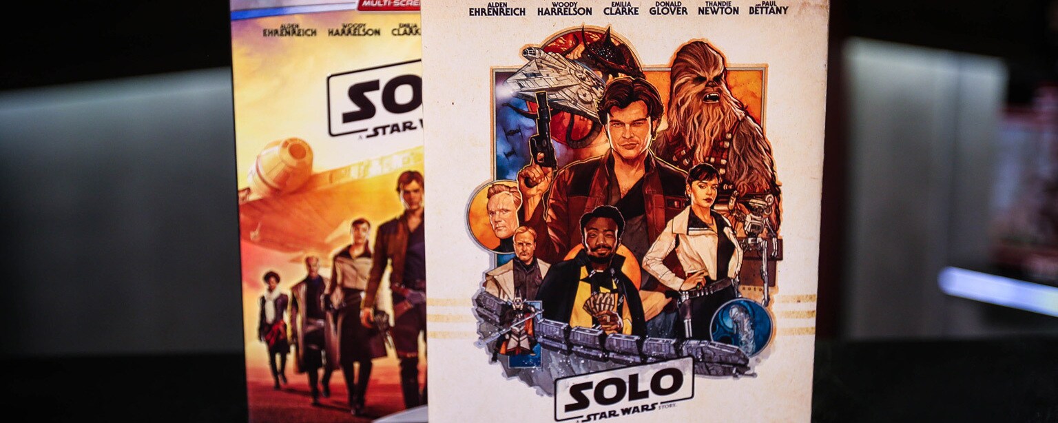 Solo: A Star Wars Story exclusoive Blu-ray cover from StarWars.com