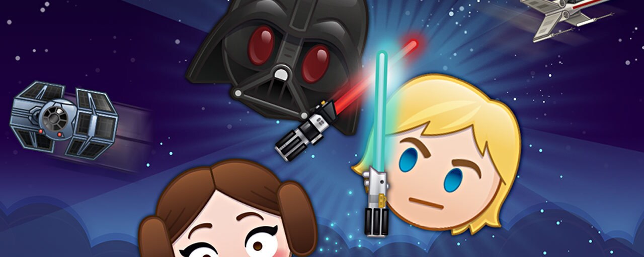 Darth Vader, Luke, and Leia Come to Disney Emoji Blitz