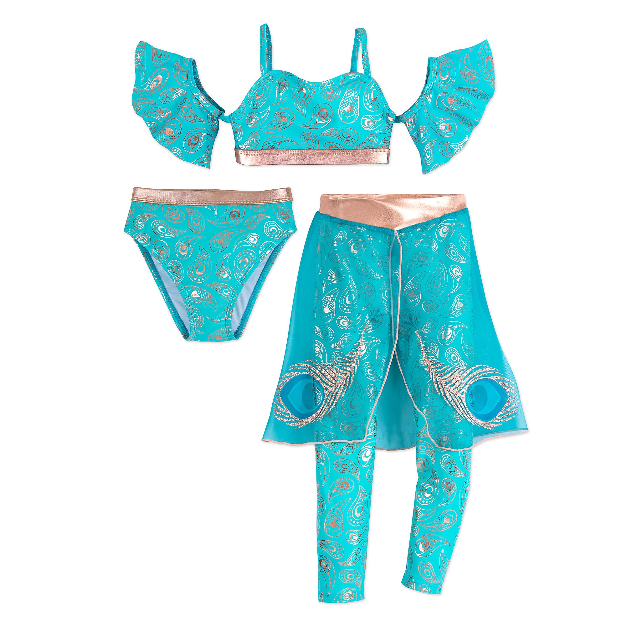 Jasmine Deluxe Swimsuit Set for Girls