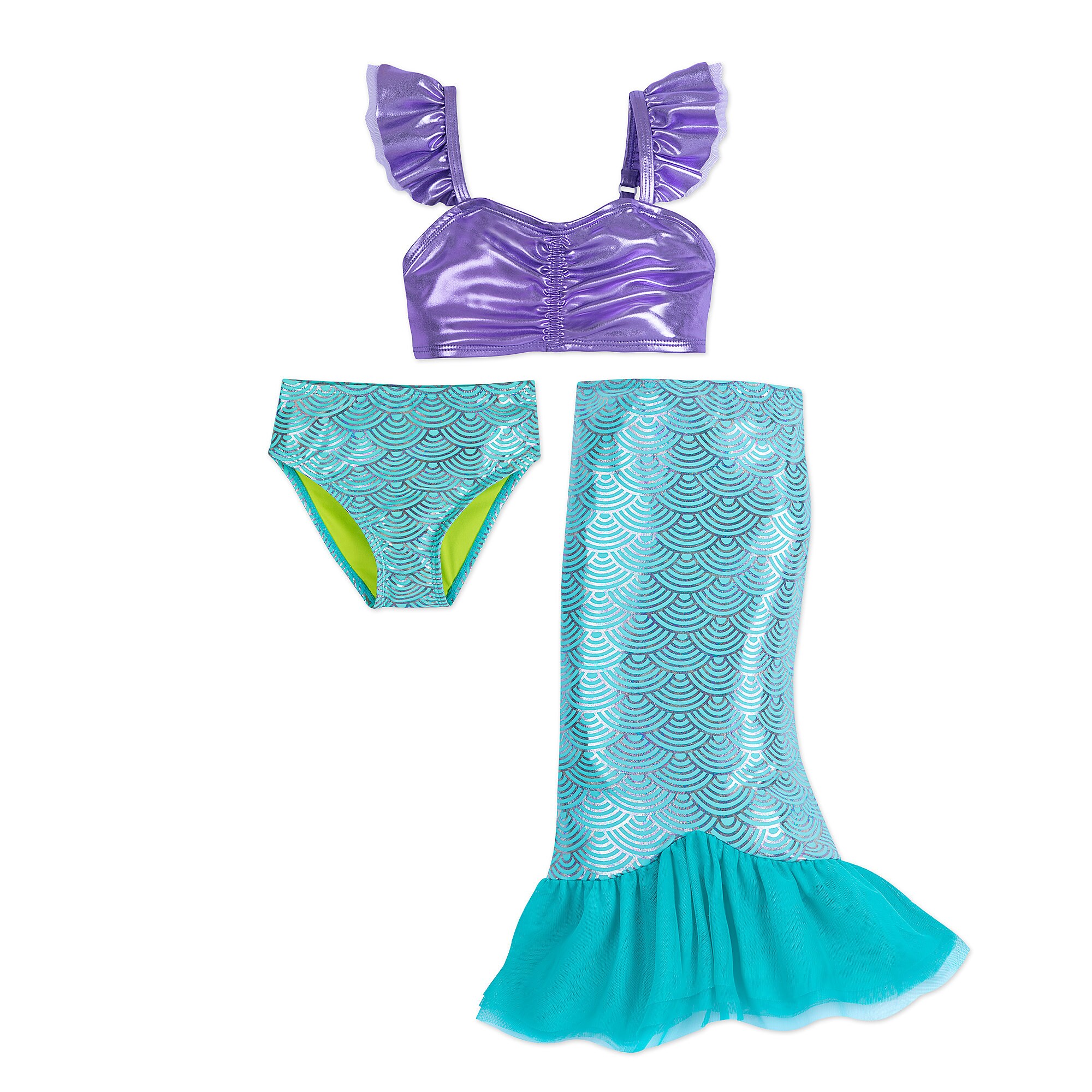 Ariel Deluxe Swimsuit Set for Girls