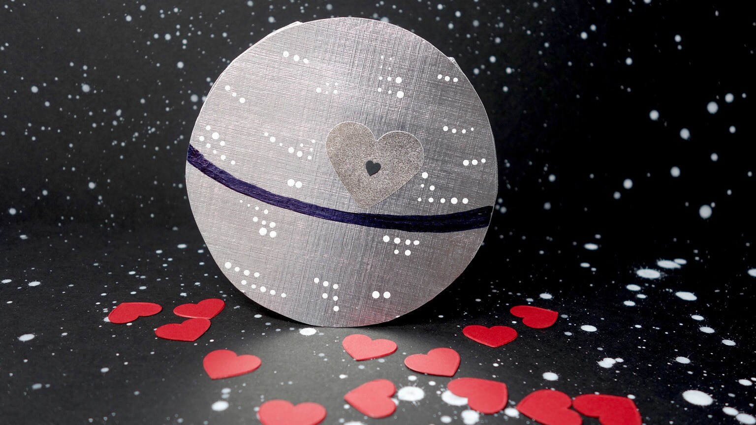 That's No Moon, It's a DIY Death Star Valentine