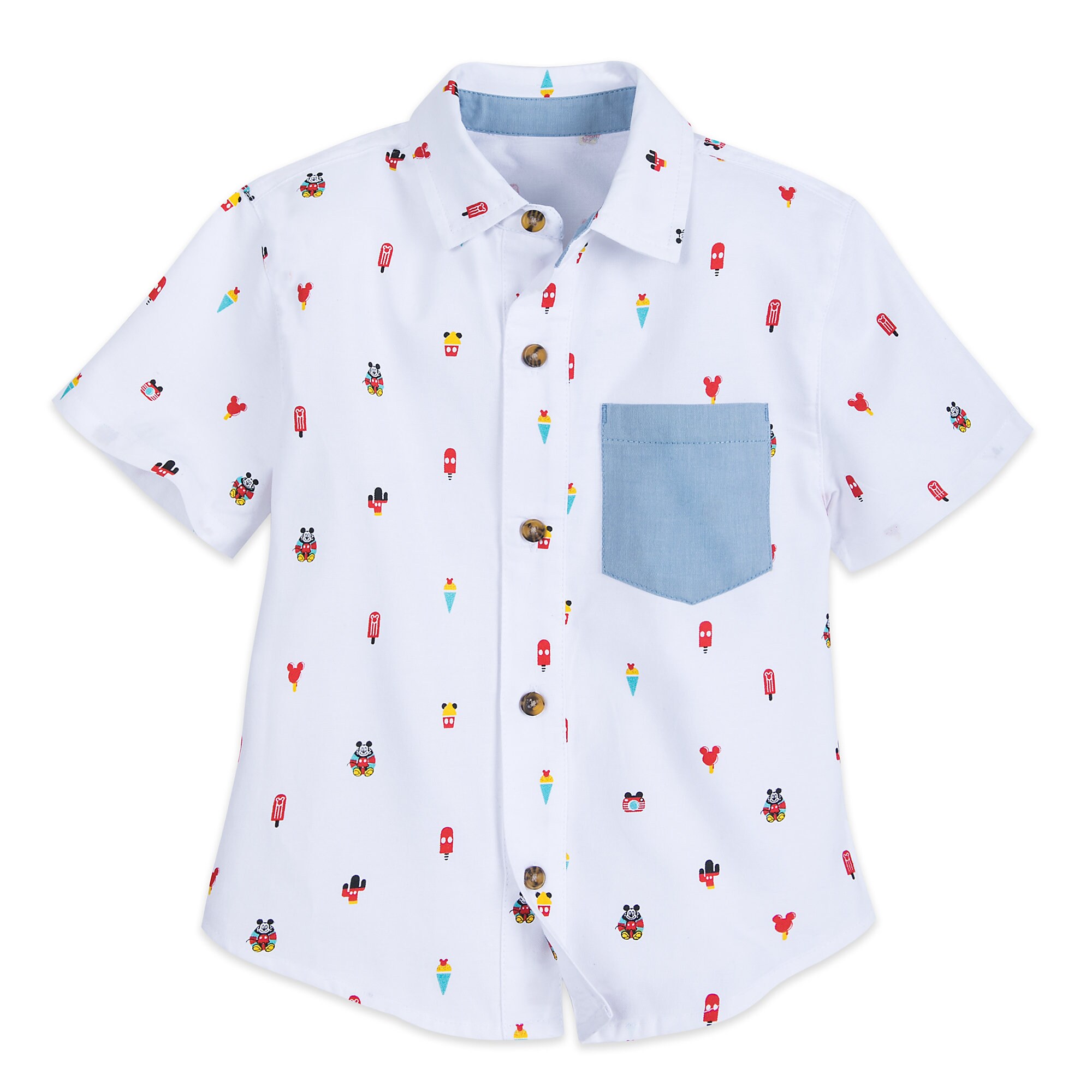 Mickey Mouse Summer Fun Woven Shirt for Boys