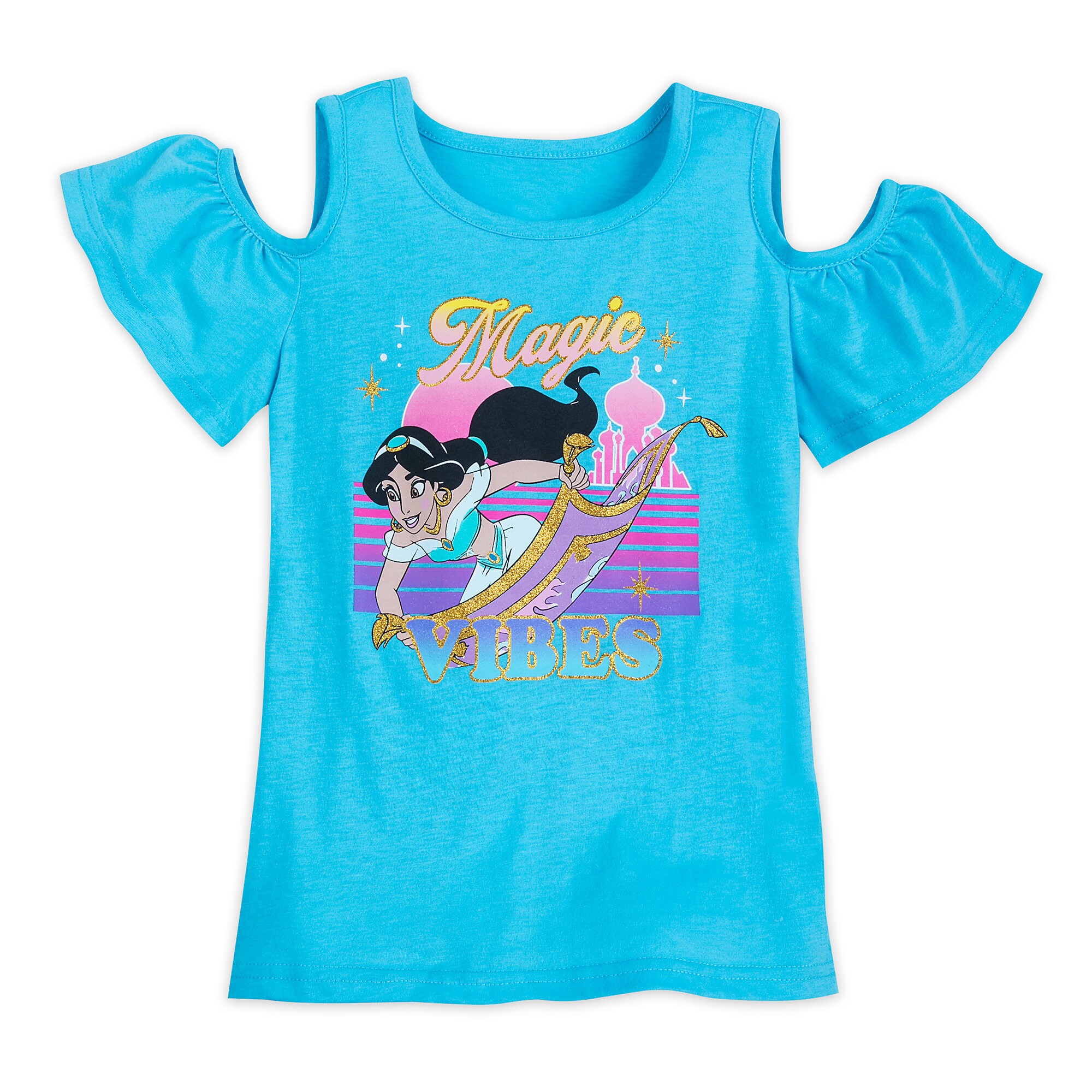 Jasmine Cold Shoulder T-Shirt for Girls - Aladdin