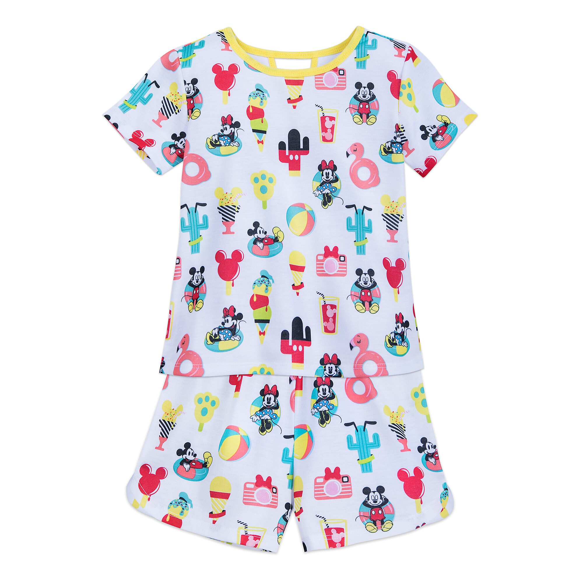Mickey and Minnie Mouse Short Sleep Set for Girls