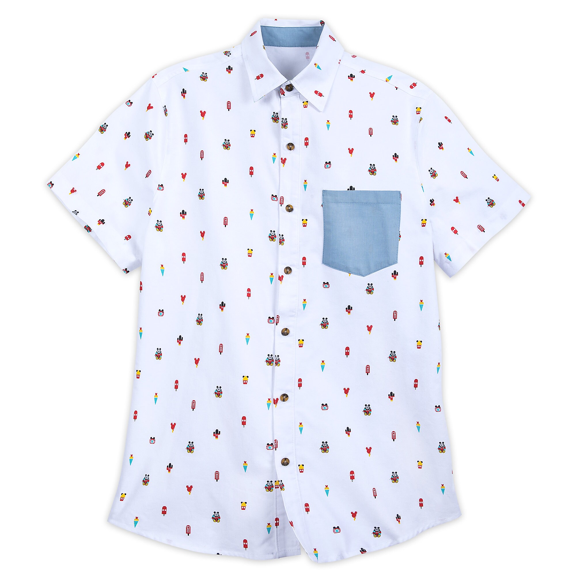 Mickey Mouse Summer Fun Woven Shirt for Men