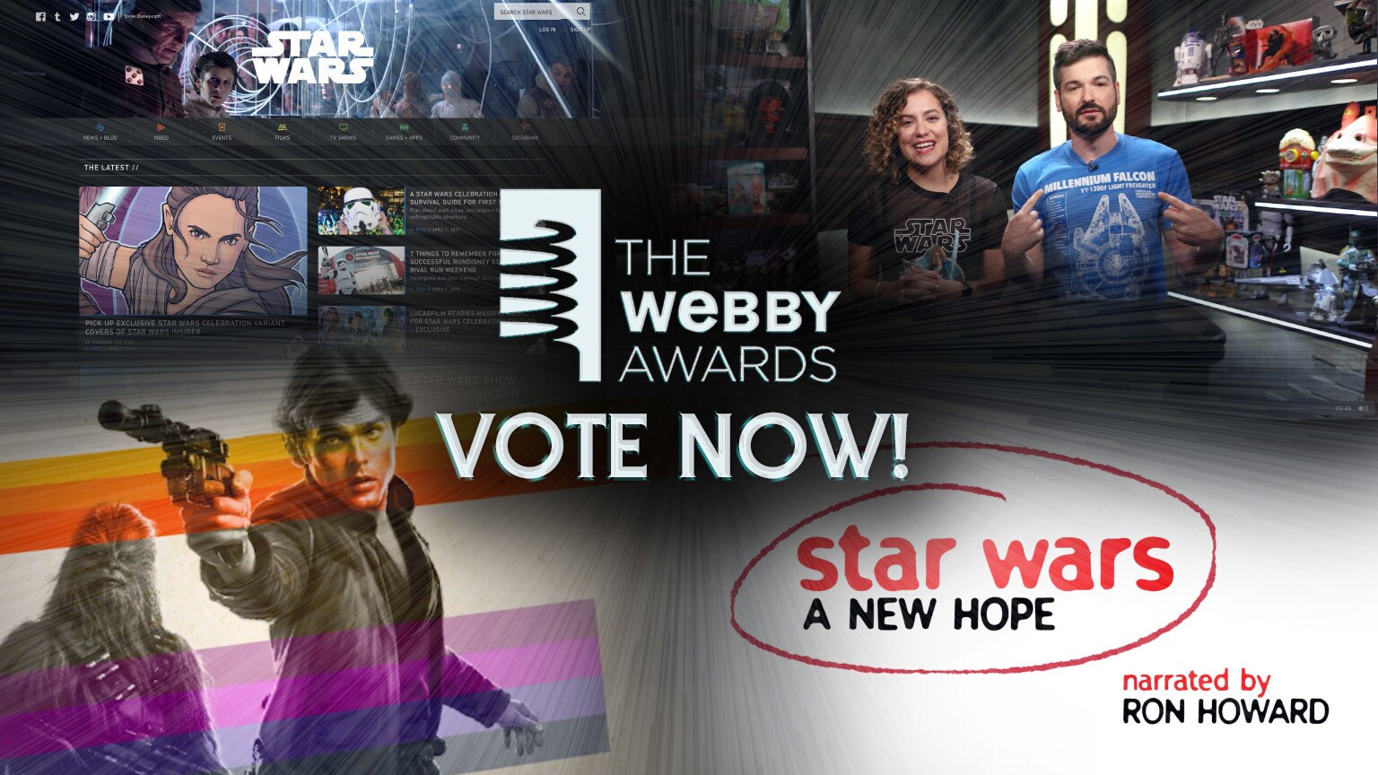 Vote for Star Wars in the 2019 Webby Awards!