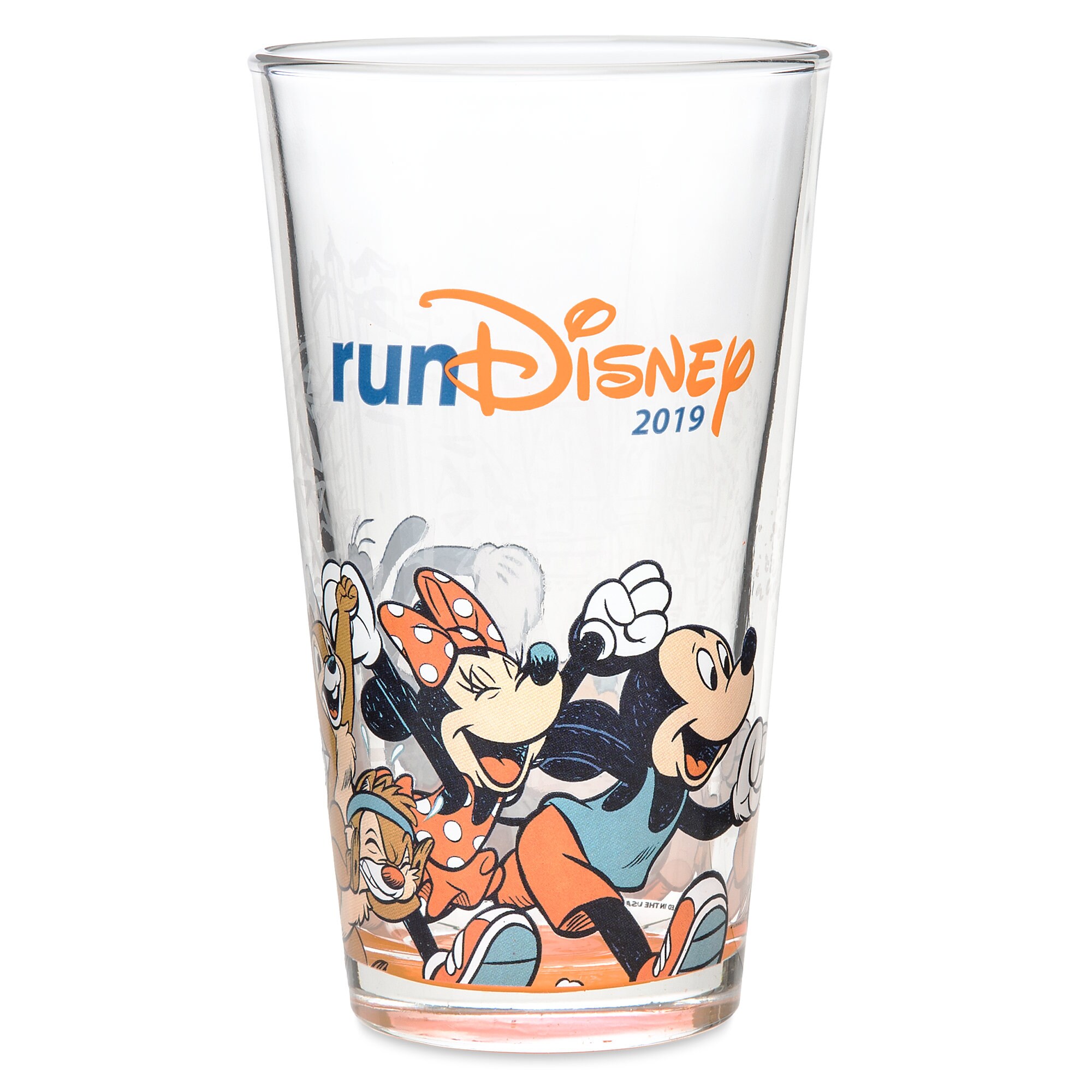 Mickey Mouse and Friends Glass Tumbler - runDisney 2019