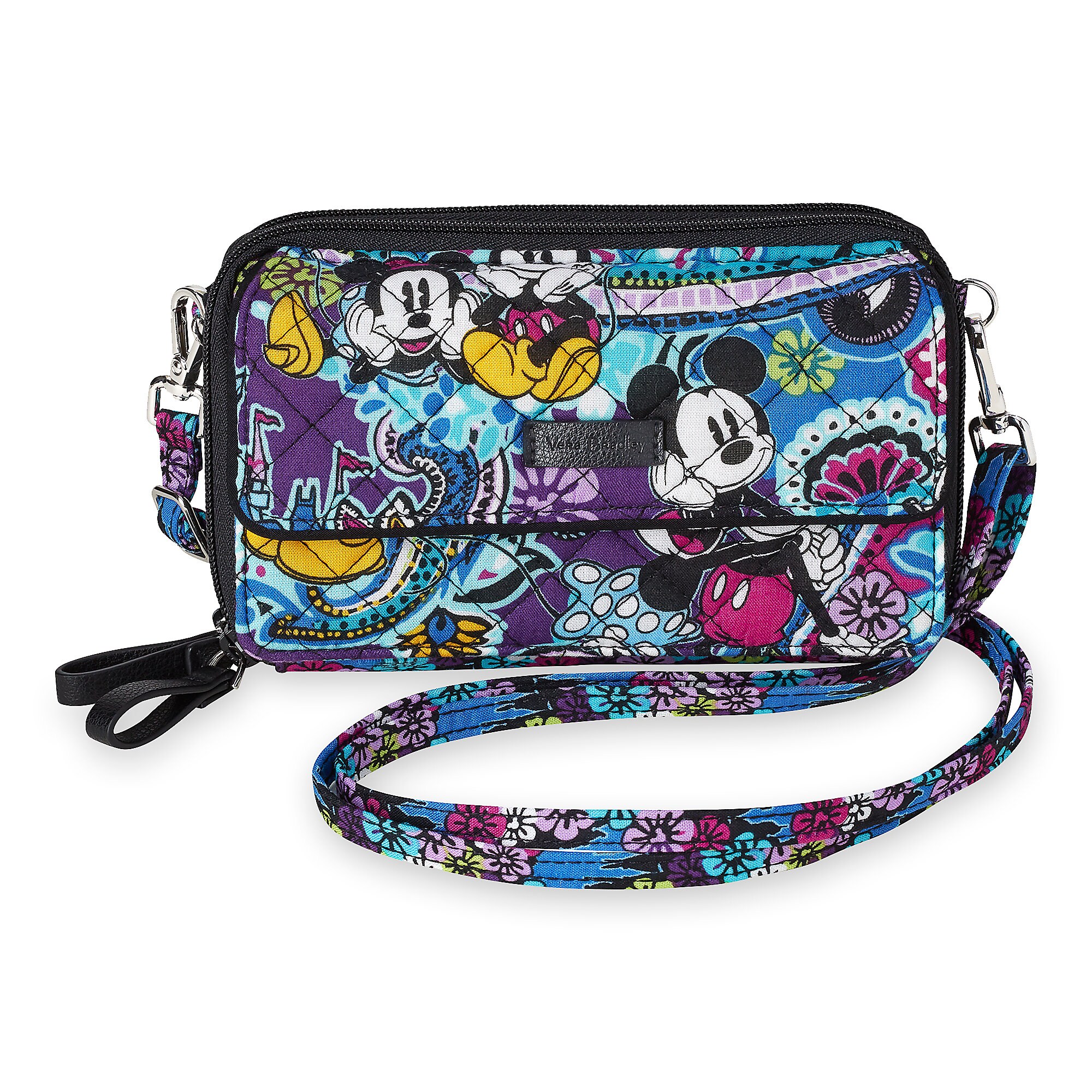 Mickey and Minnie Mouse Paisley All in One Crossbody and Wristlet by Vera Bradley