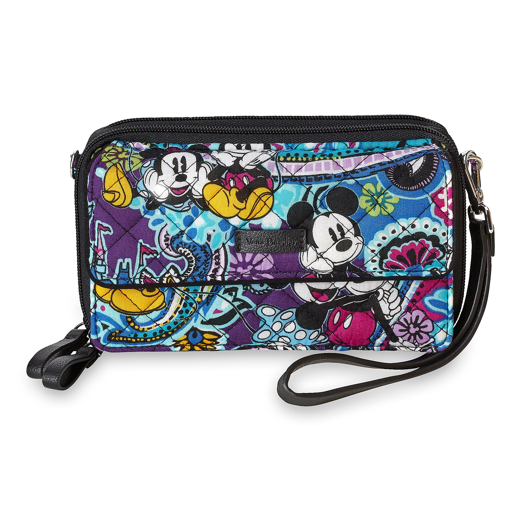 Mickey and Minnie Mouse Paisley All in One Crossbody and Wristlet by Vera Bradley