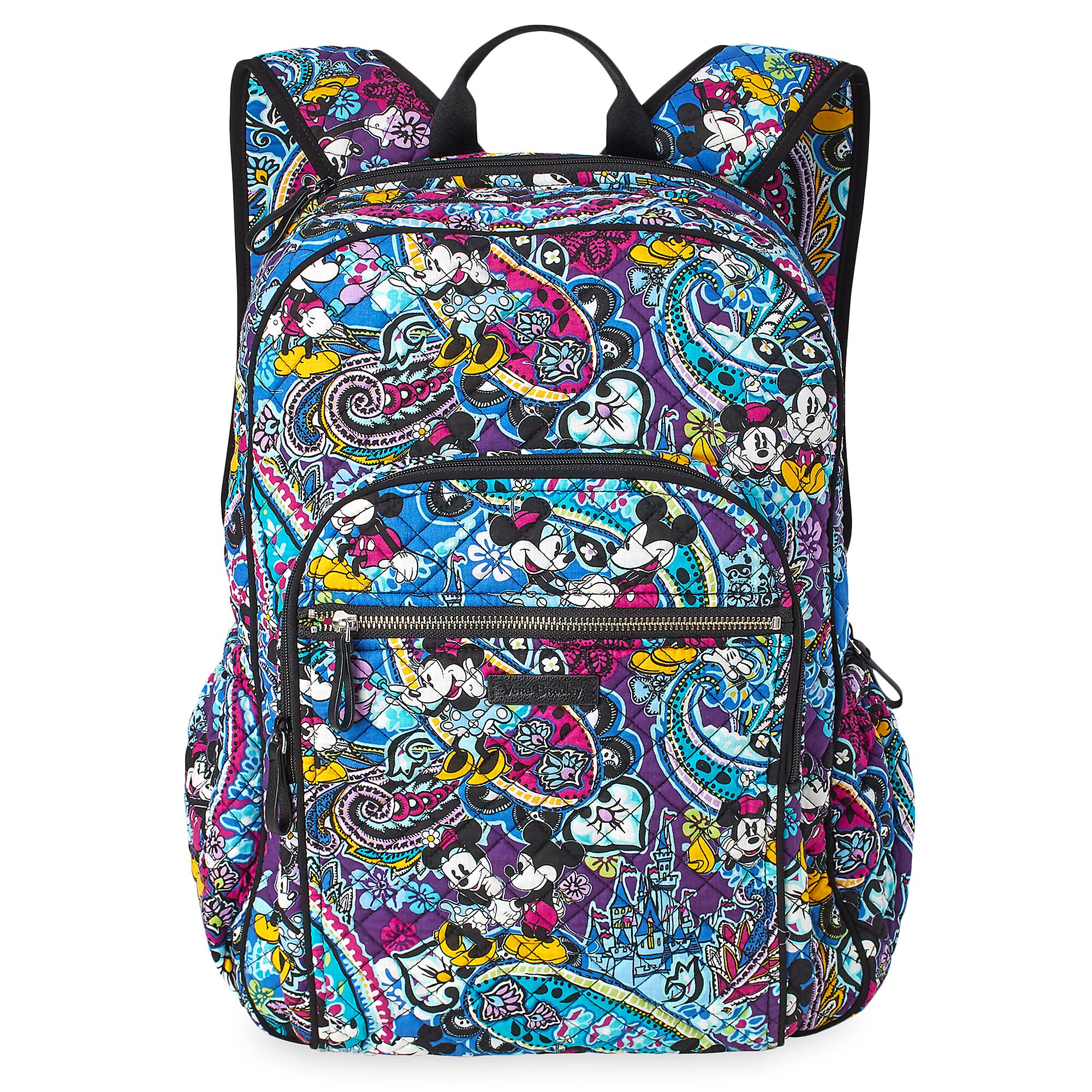 Mickey and Minnie Mouse Paisley Campus Backpack by Vera Bradley