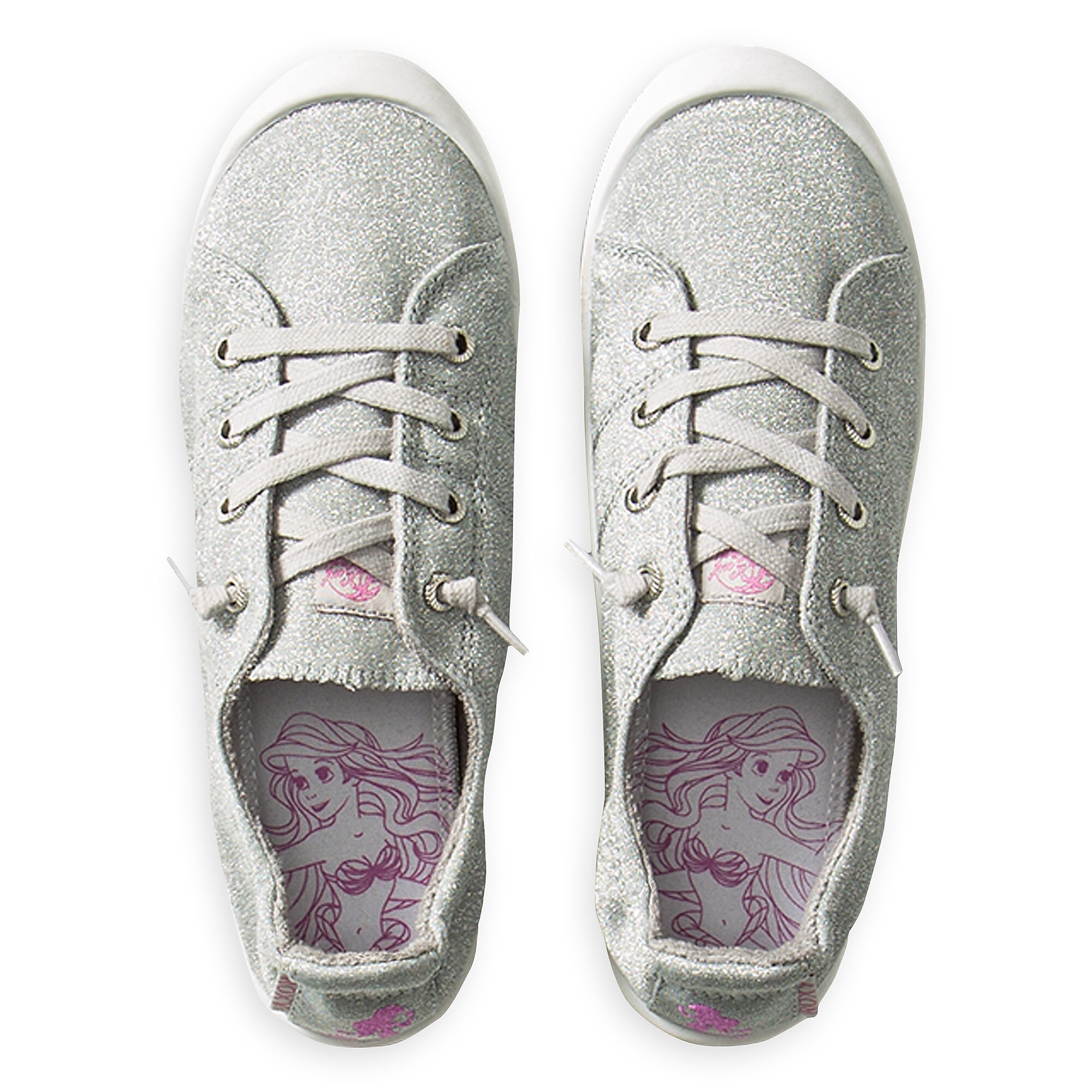 The Little Mermaid Canvas Shoes for Girls by ROXY Girl - Silver