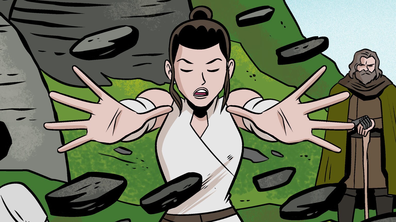 An Impatient Rey Trains with Luke in IDW’s Star Wars Adventures #26 - Exclusive Preview