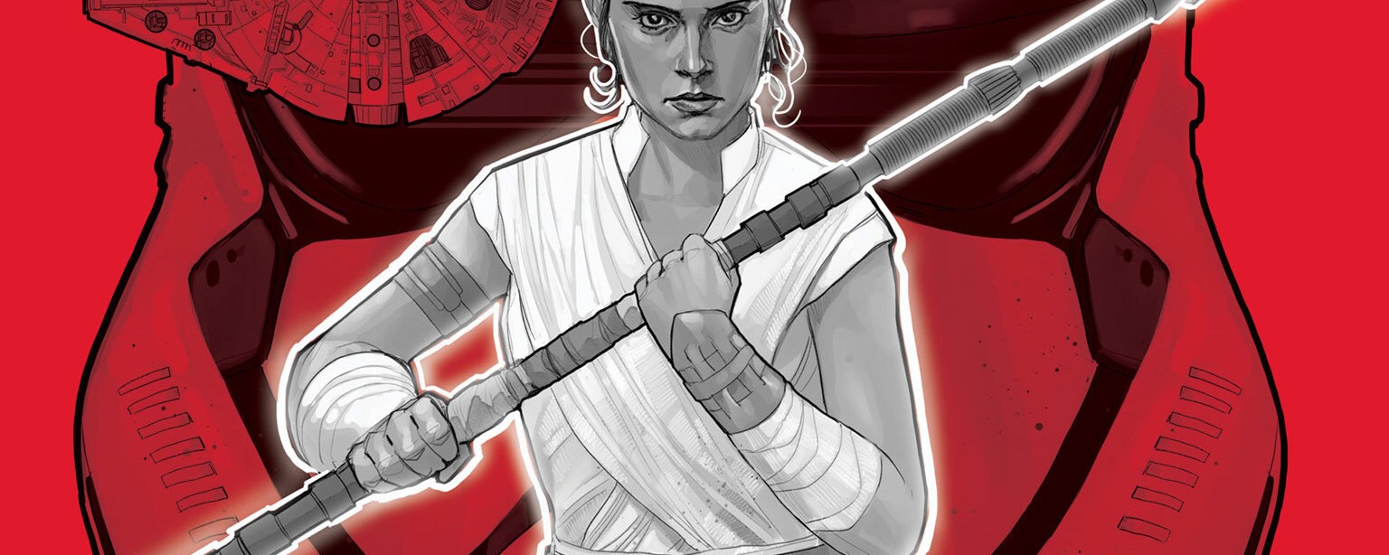 Rey on the cover of Spark of the Resistance.