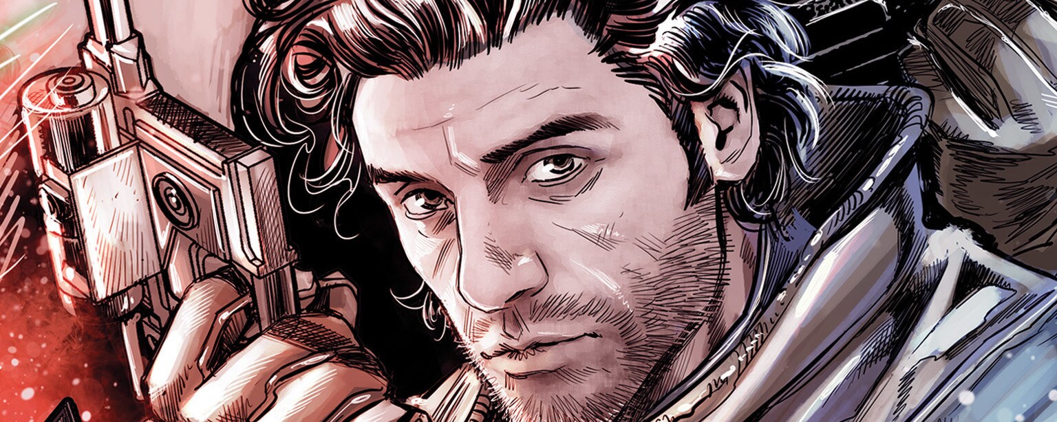 Poe Dameron on the cover of Allegiance #3.