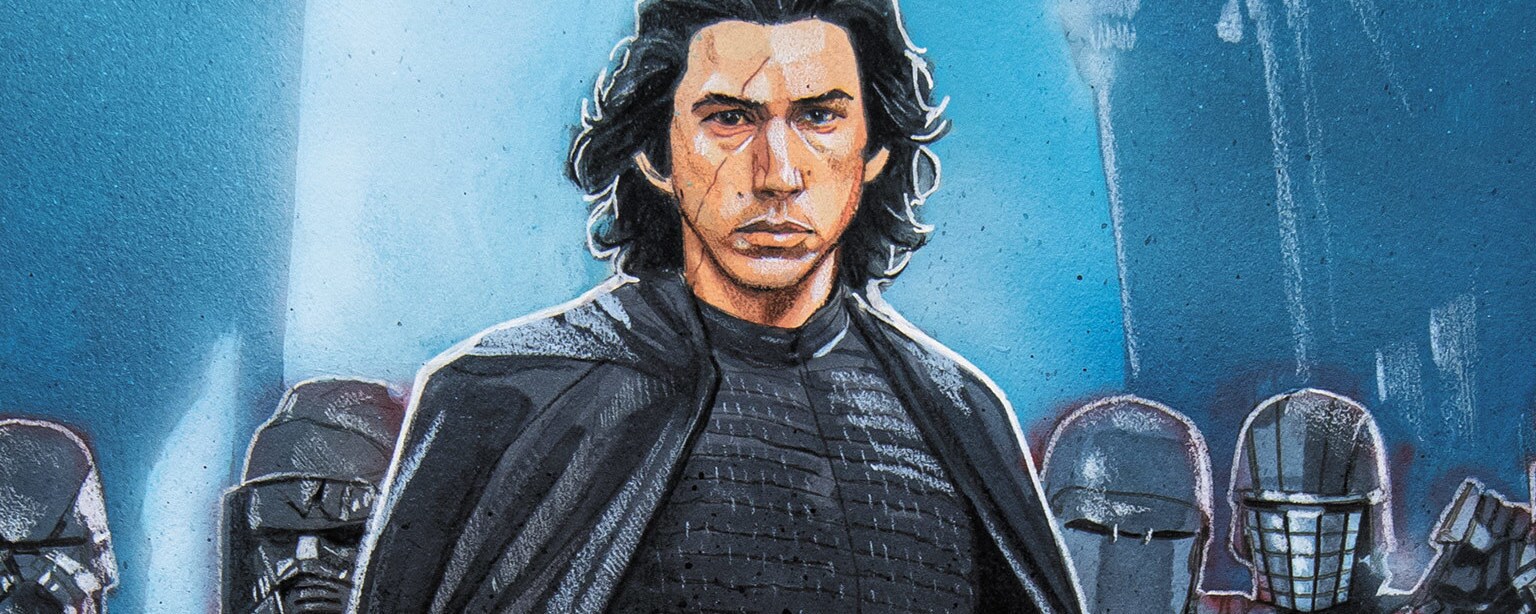 Kylo Ren on the cover of Marvel's Star Wars: The Rise of Skywalker #1