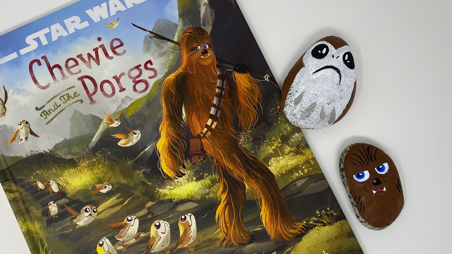 Spend a Day with Chewie and the Porgs with This Read-Along and Rock-Painting DIY