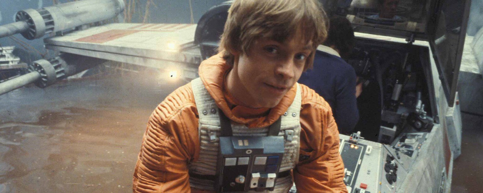 Mark Hamill on the set of The Empire Strikes Back.