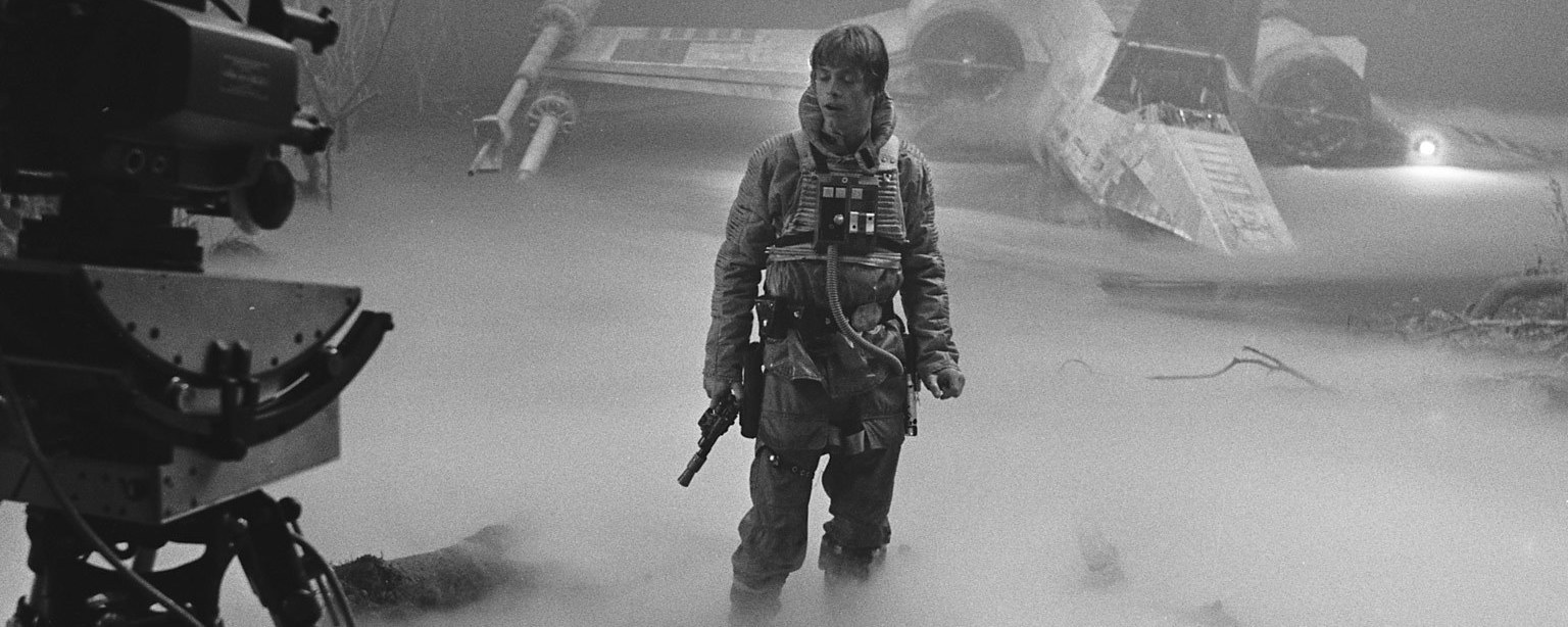 Mark Hamill behind the scenes in The Empire Strikes Back
