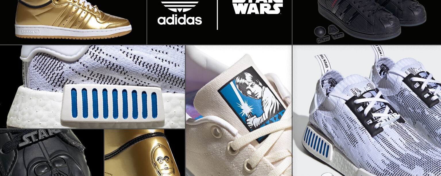 Adjuntar a motor sentar Adidas Brings Star Wars Style to its Sneaker Galaxy | StarWars.com