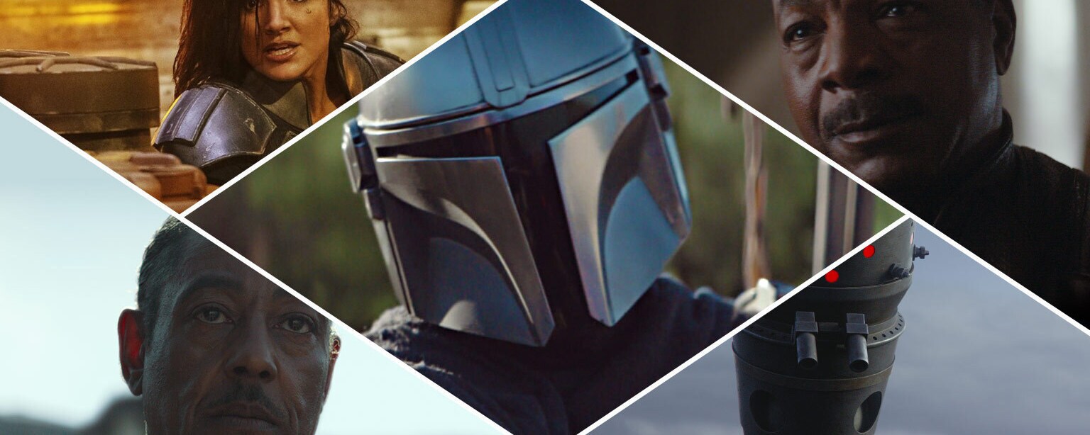 Characters from The Mandalorian.
