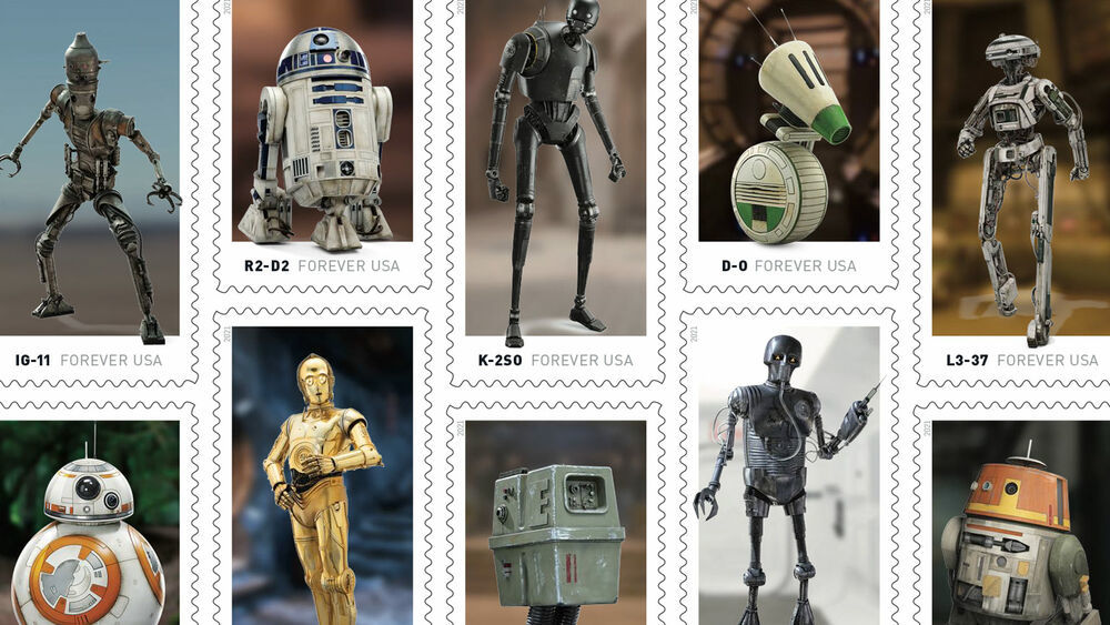 Special Star Wars stamps will be released in October to mark The