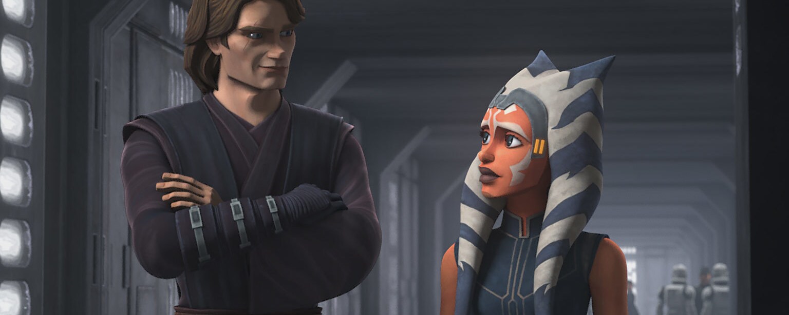 Ahsoka and Anakin in "Old Friends Not Forgotten"