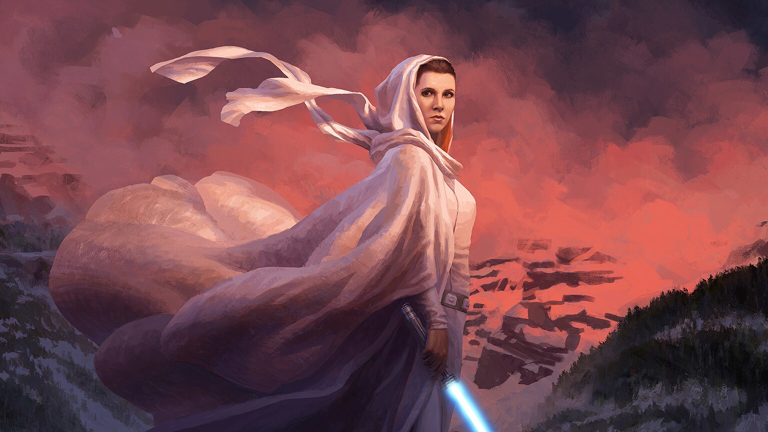 Leia Ignites Her Lightsaber in a Dreamlike New Print from Acme Archives - Exclusive Reveal