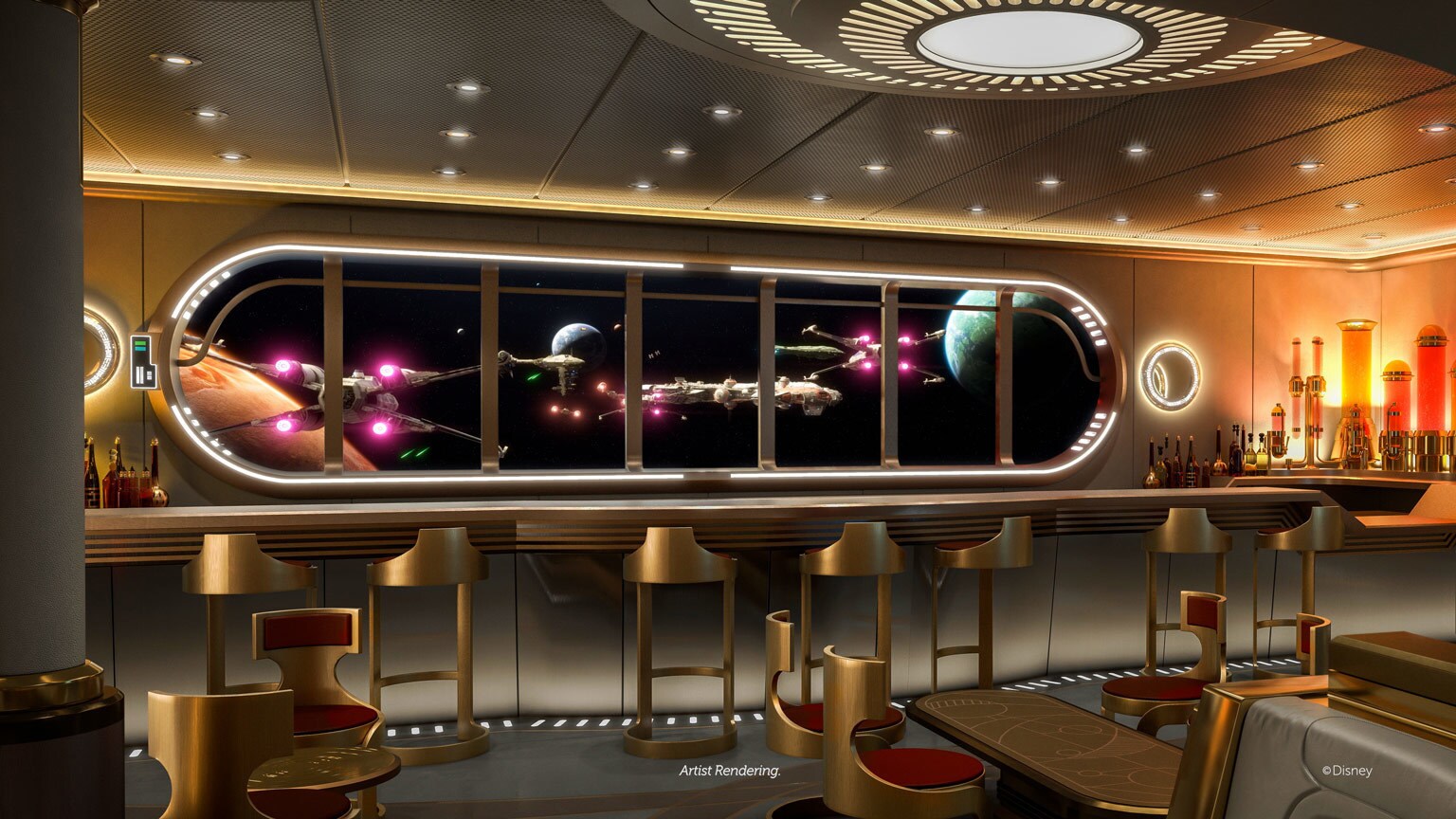 Here Are Over 40 Starships You'll Encounter at Disney Cruise Line’s Star Wars: Hyperspace Lounge - Exclusive