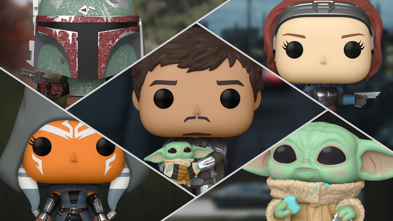 Mando Shows his Face in Funko's New The Mandalorian Pop! Bobbleheads - Exclusive Reveal