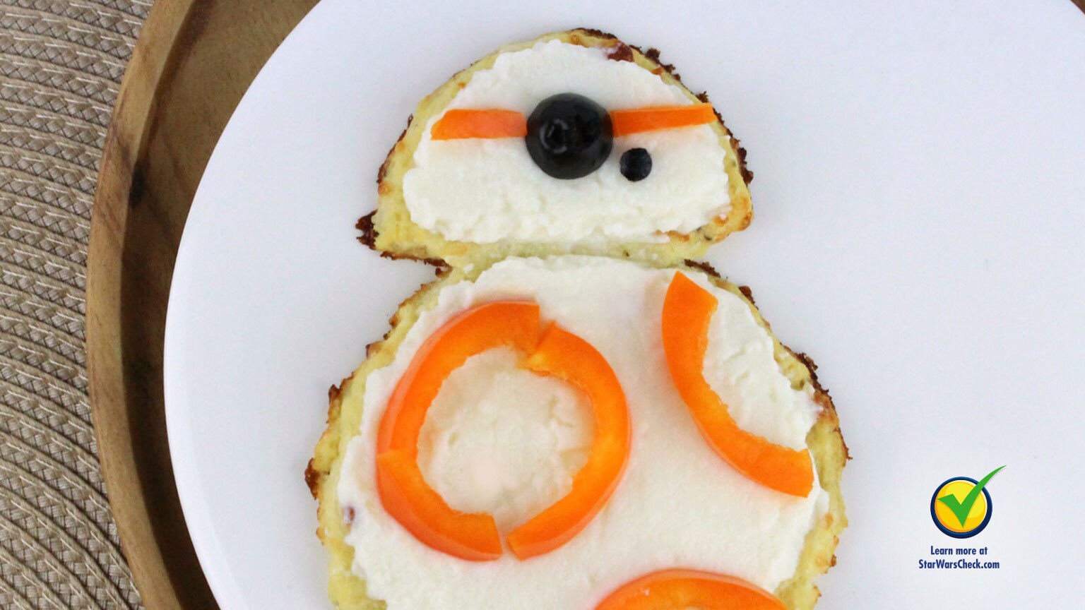 Go on a Healthy Roll With This BB-8 Cauliflower Toast