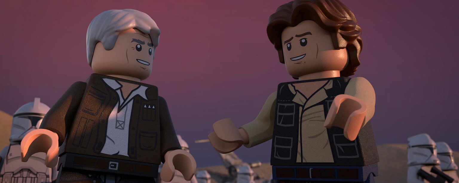 Han Solo meets Han Solo in the LEGO Star Wars Holiday Special