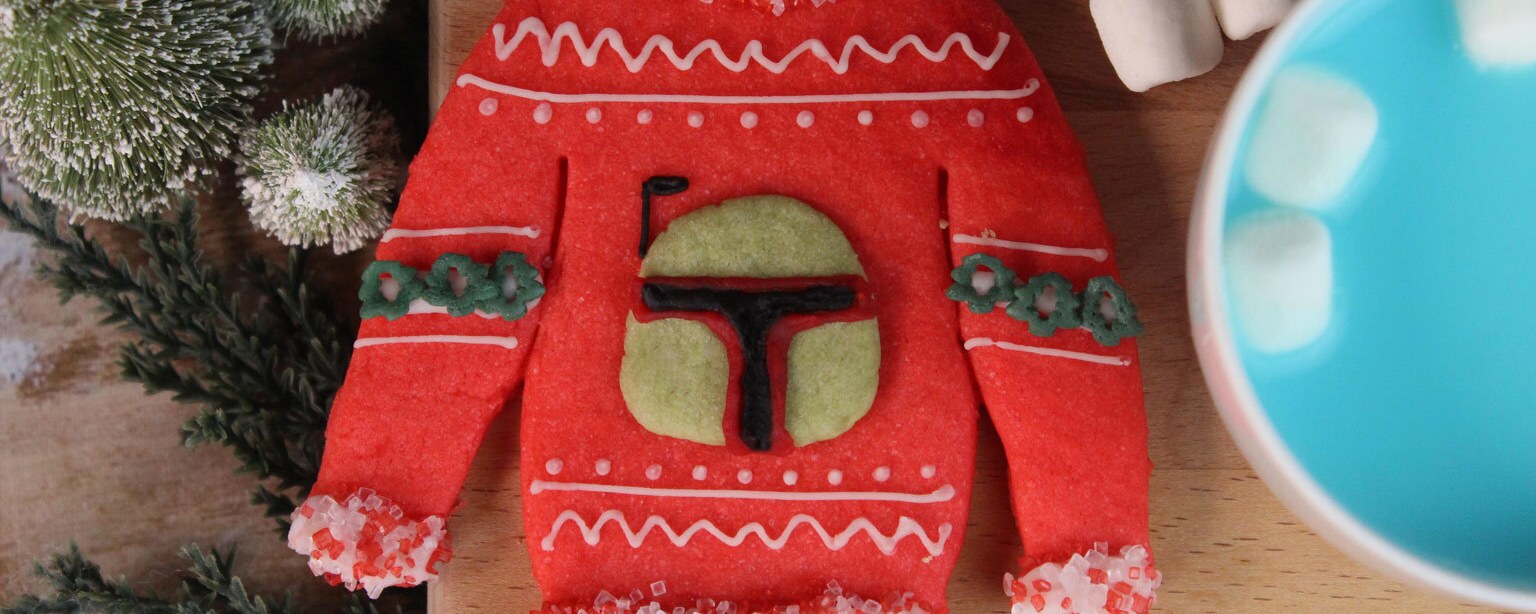 Boba Fett Ugly Christmas Sweater Cookies