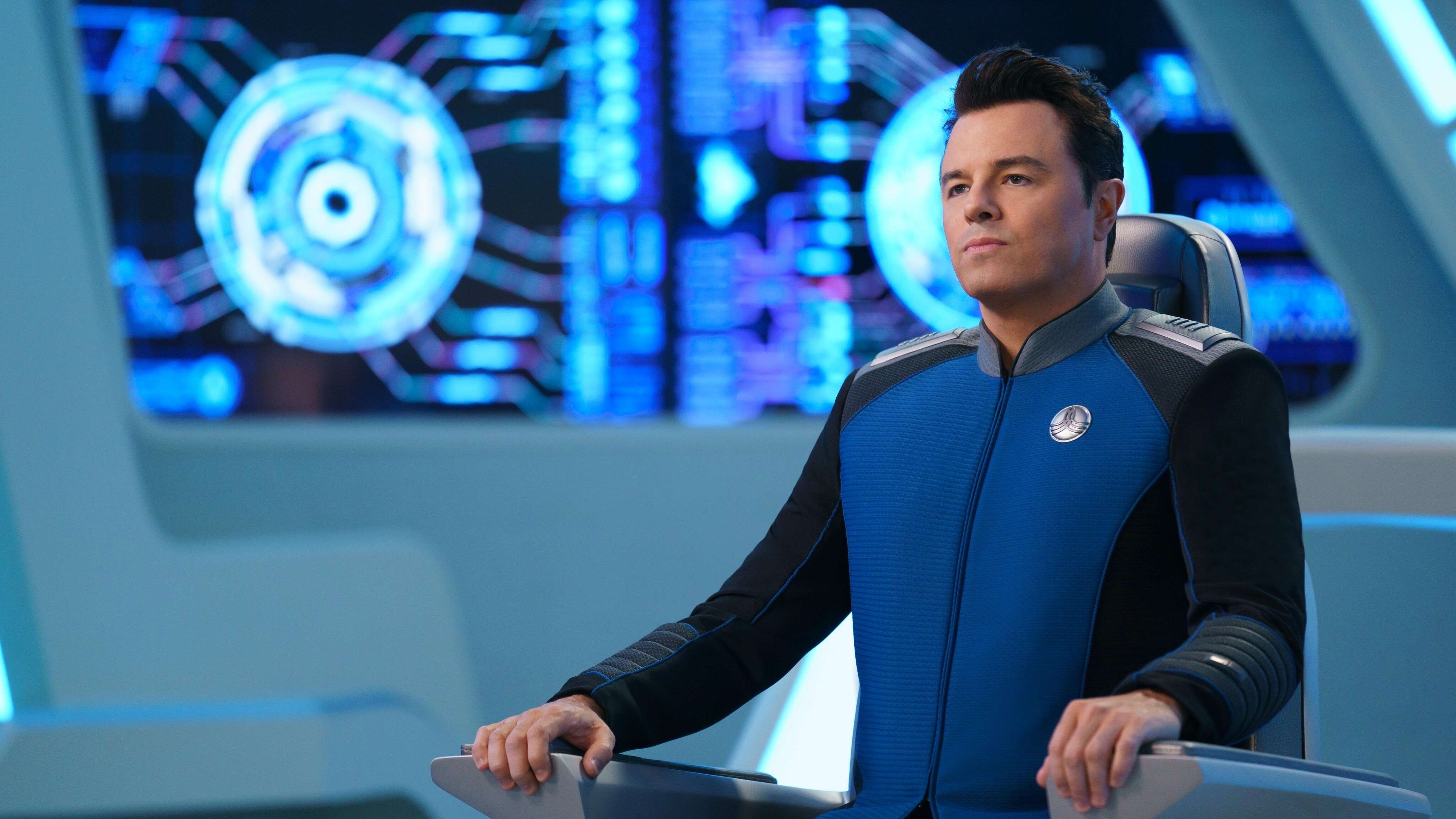 The Orville: New Horizons -- “Electric Sheep” - Episode 301 - The Orville crew deals with the interpersonal aftermath of the battle against the Kaylon on the season three premiere of “The Orville: New Horizons”. Capt. Ed Mercer (Seth MacFarlane), shown. (Photo by: Ali Goldstein/Hulu)