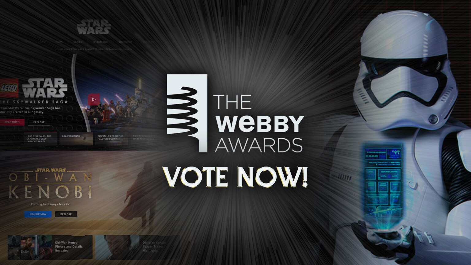 Vote for Star Wars in the 2022 Webby Awards