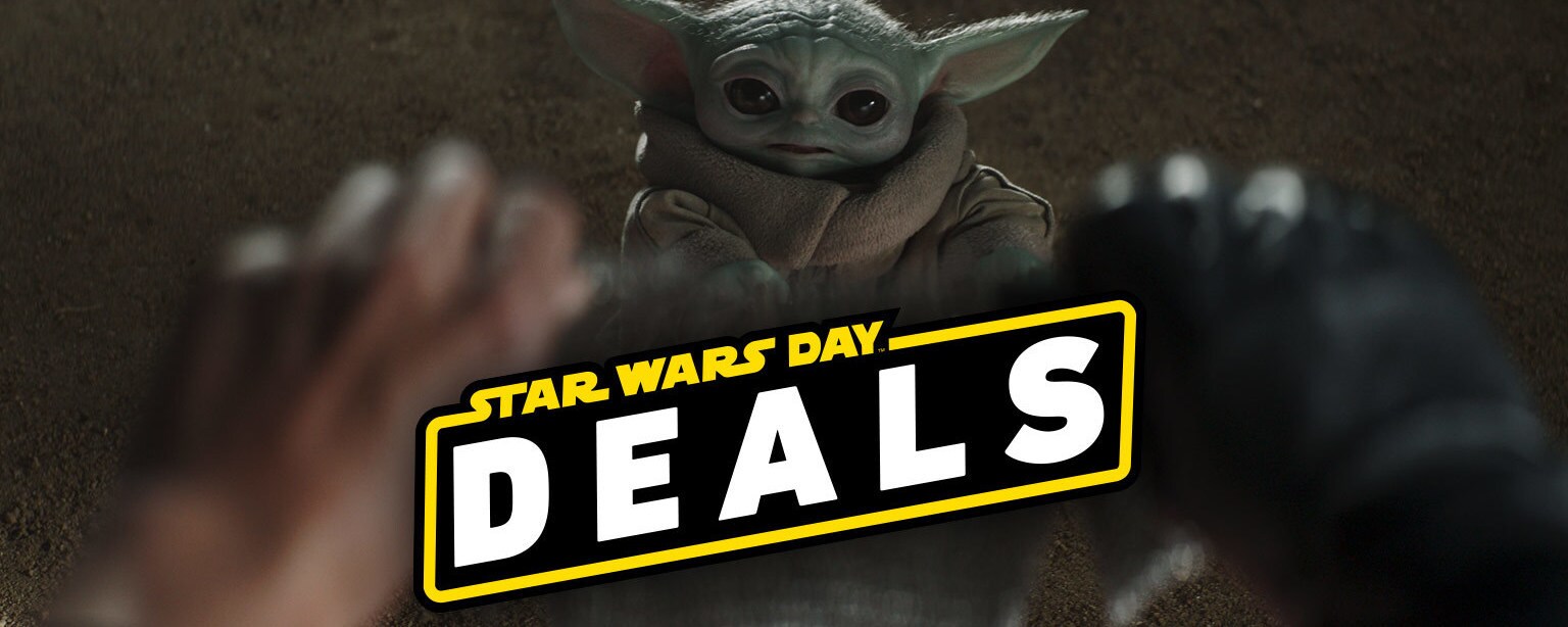 Star Wars Day Deals logo and image of Grogu