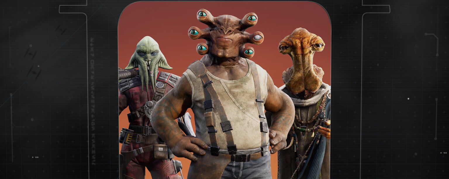 Characters in from the Galaxy’s Edge
