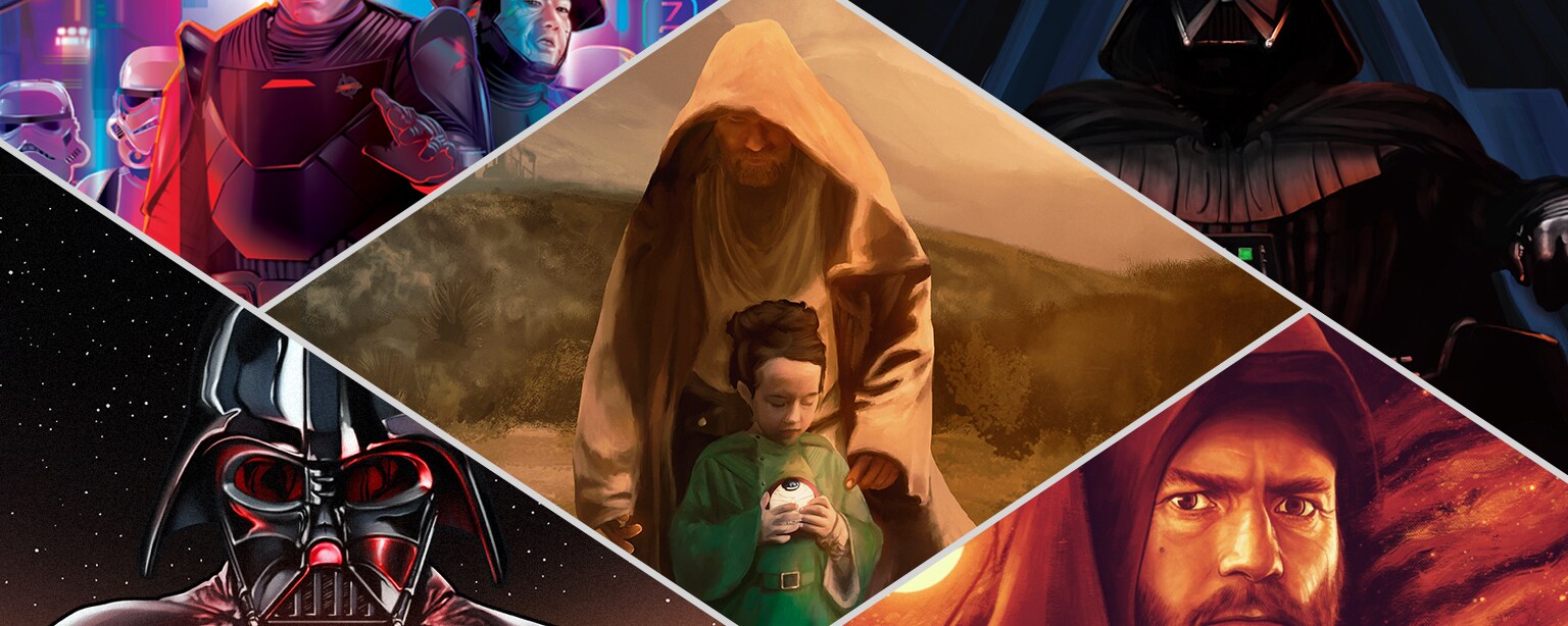 Collage of Obi-Wan Kenobi series posters.