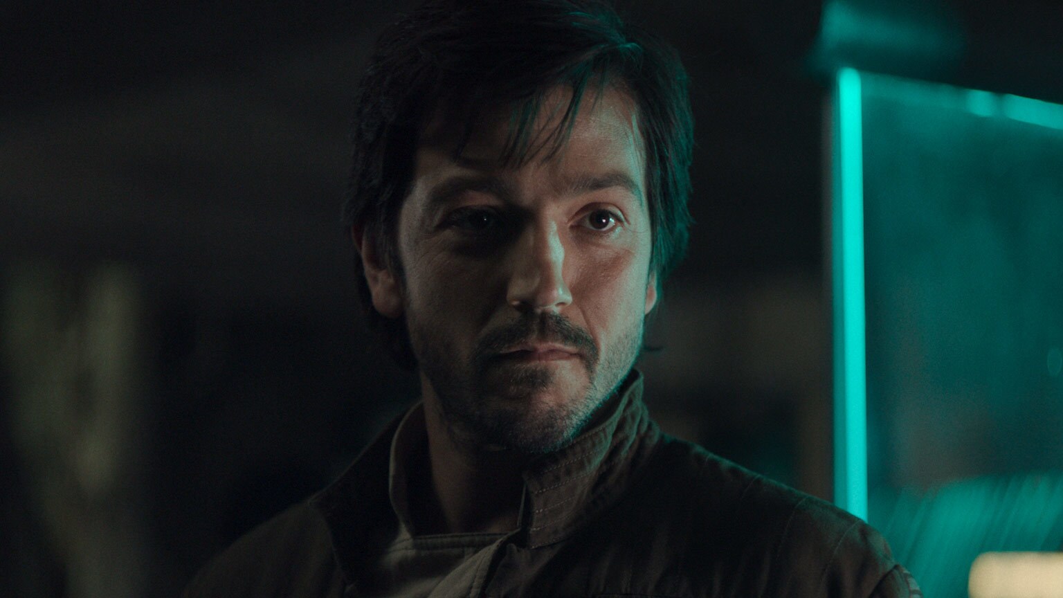 Cassian Andor in a rebel base