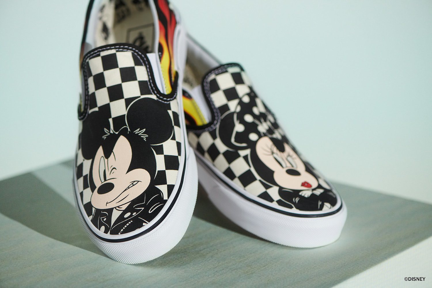 mickey checkered vans