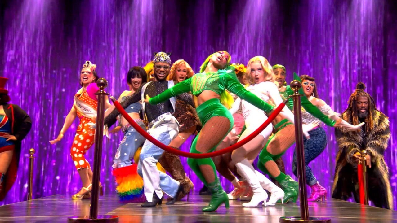 Broadway meets runway as the cast of the nine time Tony nominated reimagined revival performs 'The Jellicle Ball.'