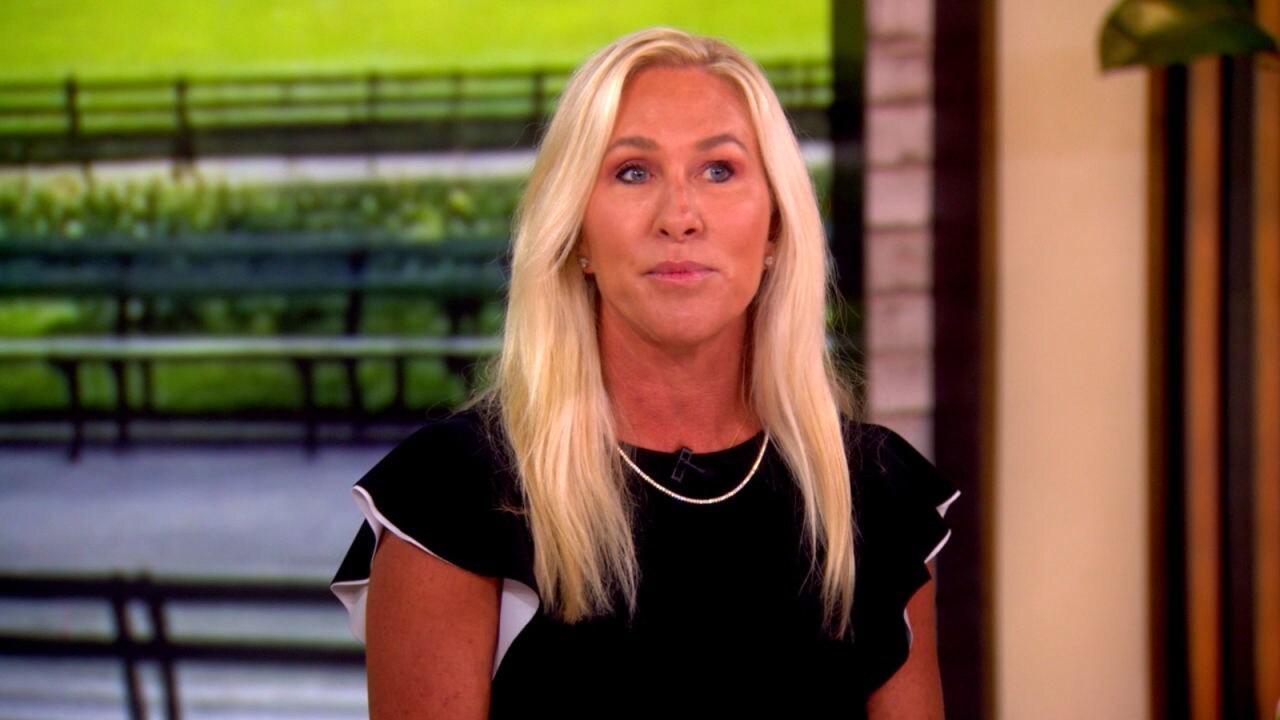 The former congresswoman joins 'The View,' weighing in on the Democratic Senate candidate who denied the allegation and sharing her thoughts on the possibility of a third U.S. political party.