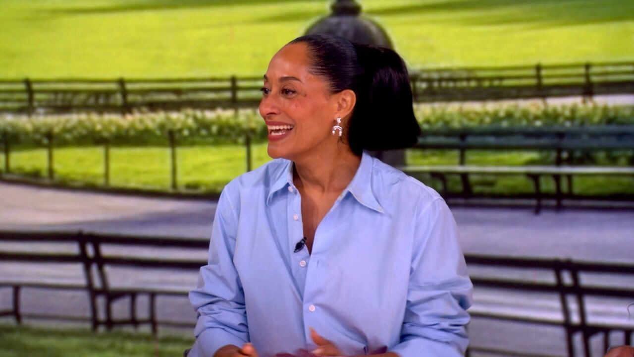 The actress joins 'The View' to discuss the second season of her Emmy-nominated show, 'Solo Traveling With Tracee Ellis Ross,' and shares who inspired her Broadway ambitions.