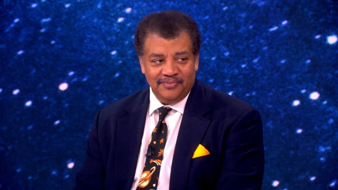 The astrophysicist joins 'The View' to weigh in on the military's acknowledgment of space weapons and explains why he says his new book, 'Lost in Space,' will make you popular at parties.