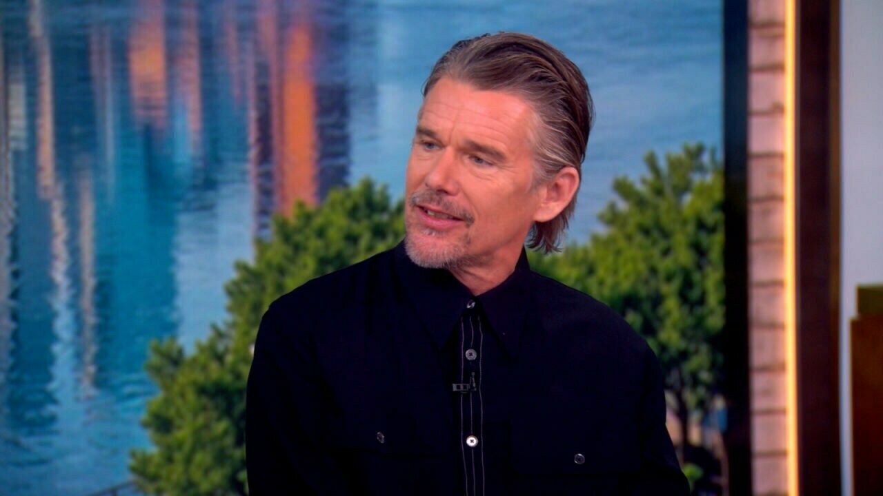 The actor joins 'The View' to discuss performing his own stunts in the new action-adventure film and reflects on his Oscar-nominated performance in 'Blue Moon.'